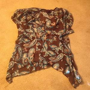 Torrid paisley dress shirt